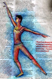 Newspaper dancer 1