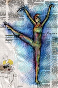 Newspaper dancer 2