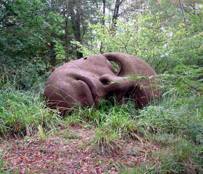 Face sculpture at Hannah Peschar