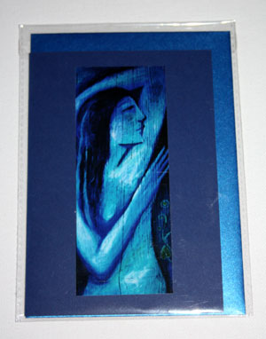 Blue Goddess card - small