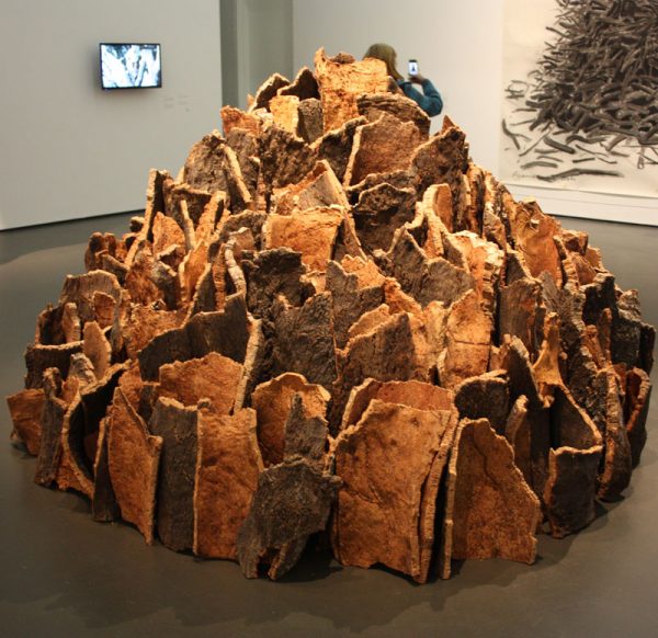 David Nash cork bark sculpture