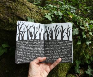 Forest sketchbook - writing