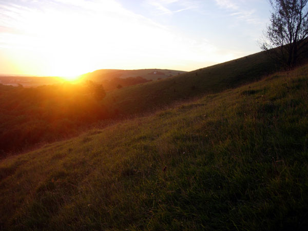 Sunrise over Wolstonbury Hill