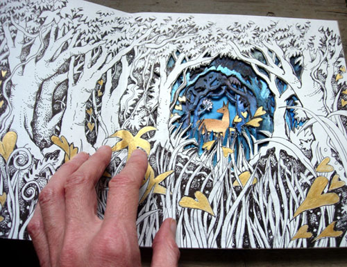 Detail in Altered Forest Book Detail in Altered Forest Book