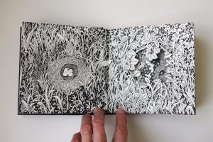 Altered Sketchbook - nest