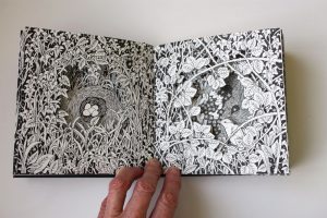 Altered Sketchbook - nest