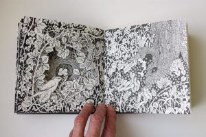 Altered Sketchbook - nest