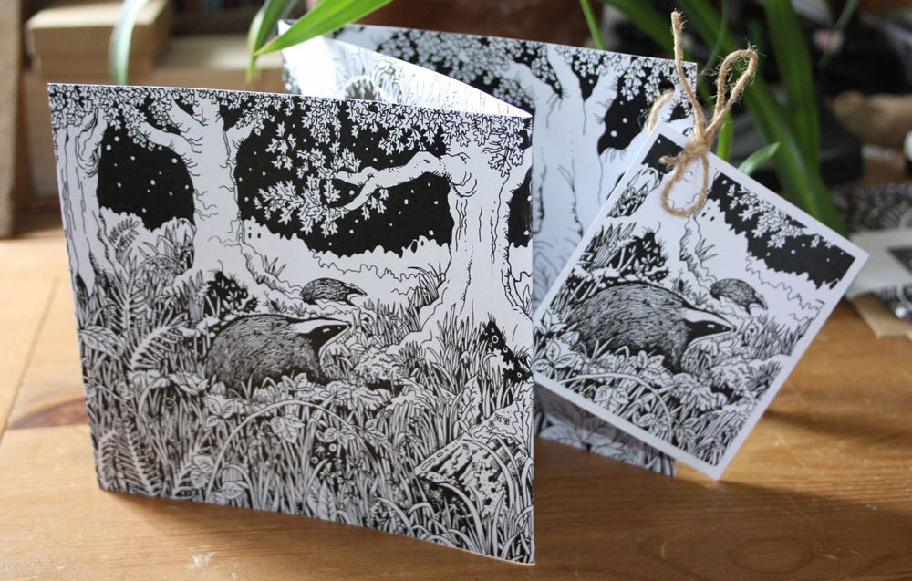 The Badger Sett Concertina Card