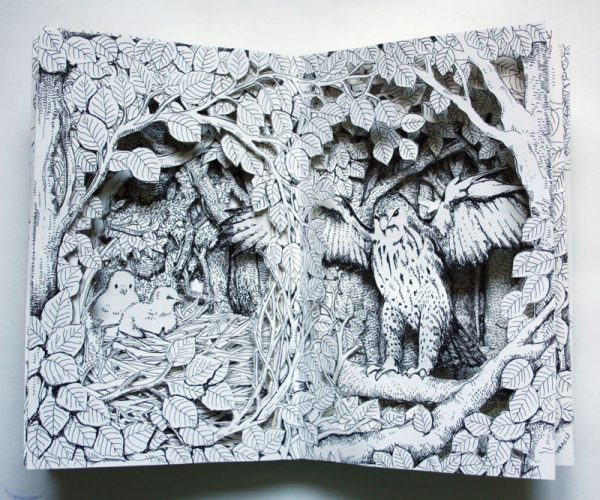 Buzzard Nest Altered book