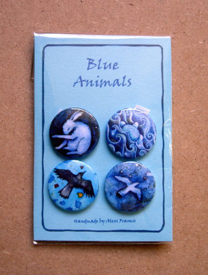 Blue Animal Badges