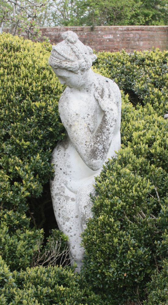 Statue of woman in Charleston garden