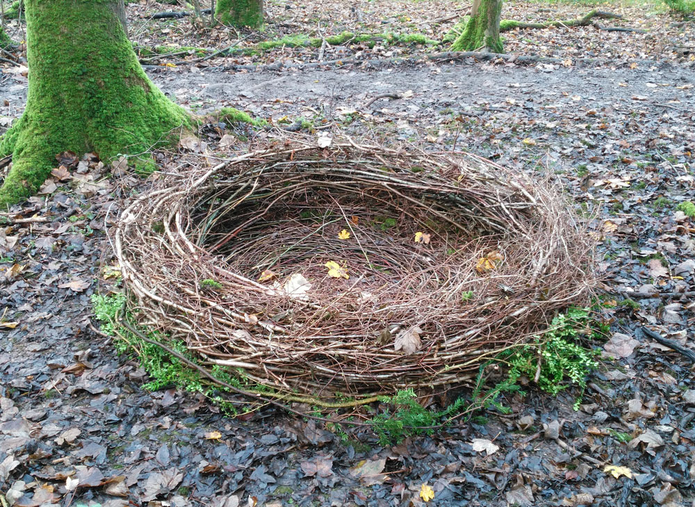 Nest sculpture Wolstonbury Hill