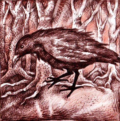 The Crow Greetings Card