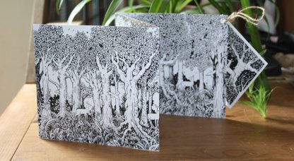 In the Forest concertina greetings card