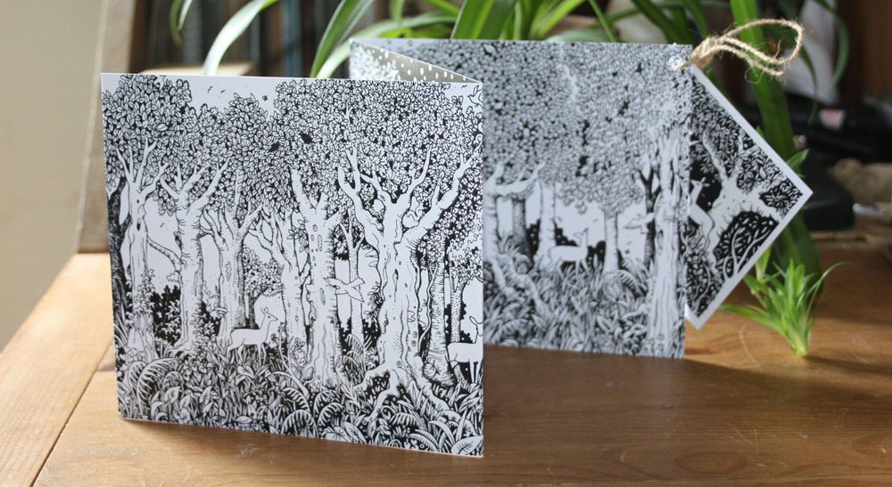 In The Forest Concertina Card