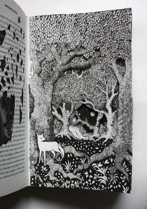 Journey Through the Forest Altered Book