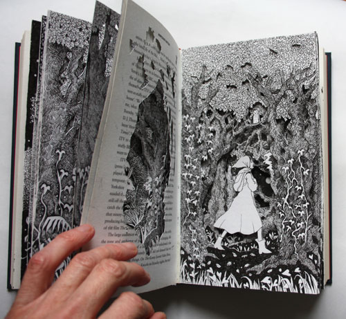 Journey Through the Forest Altered Book