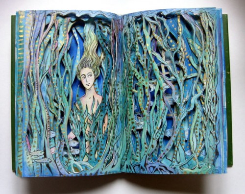 Kelp Maiden Altered Book