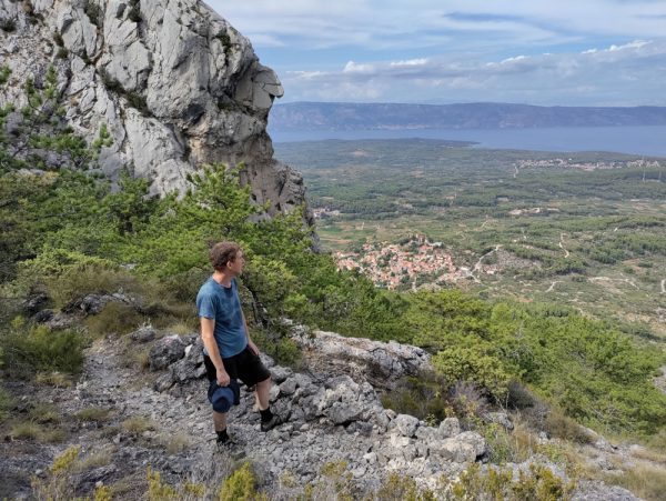 Looking down on Vrisnik