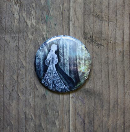 Lady of the Woods pocket mirror
