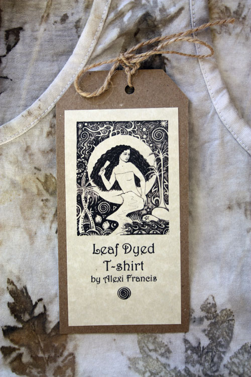 Leaf Dyed T-shirt Label