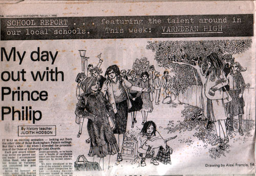 Old Newspaper with my Drawing