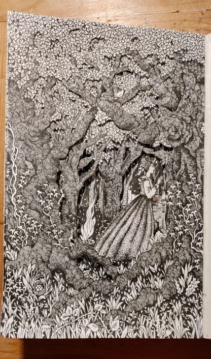 Returning to the Garden Altered Book Page