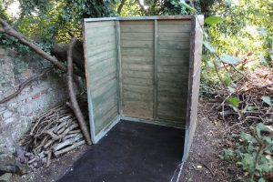 Half the shed finished