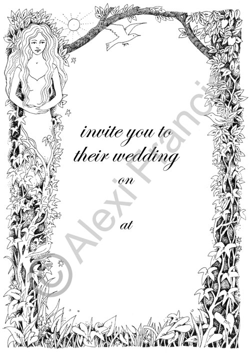 Goddess Wedding invitation