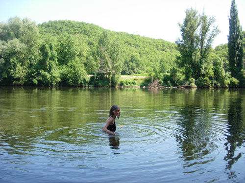 Swimming in the River Lot