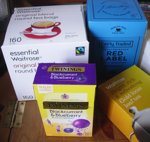 Empty Tea Boxes