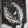 The Night Queen and the Deer Altered Book