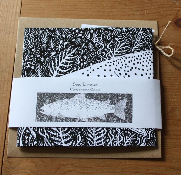 Sea Trout greetings card