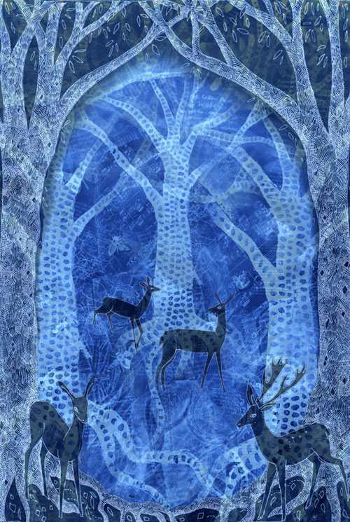 Winter Deer Greetings Card