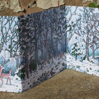 Deep in the Winter concertina card