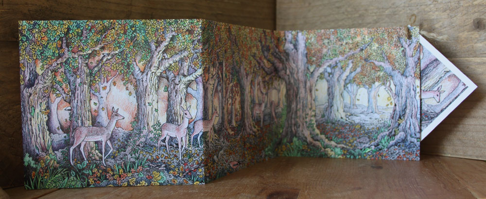 the Woodland Edge Concertina Card